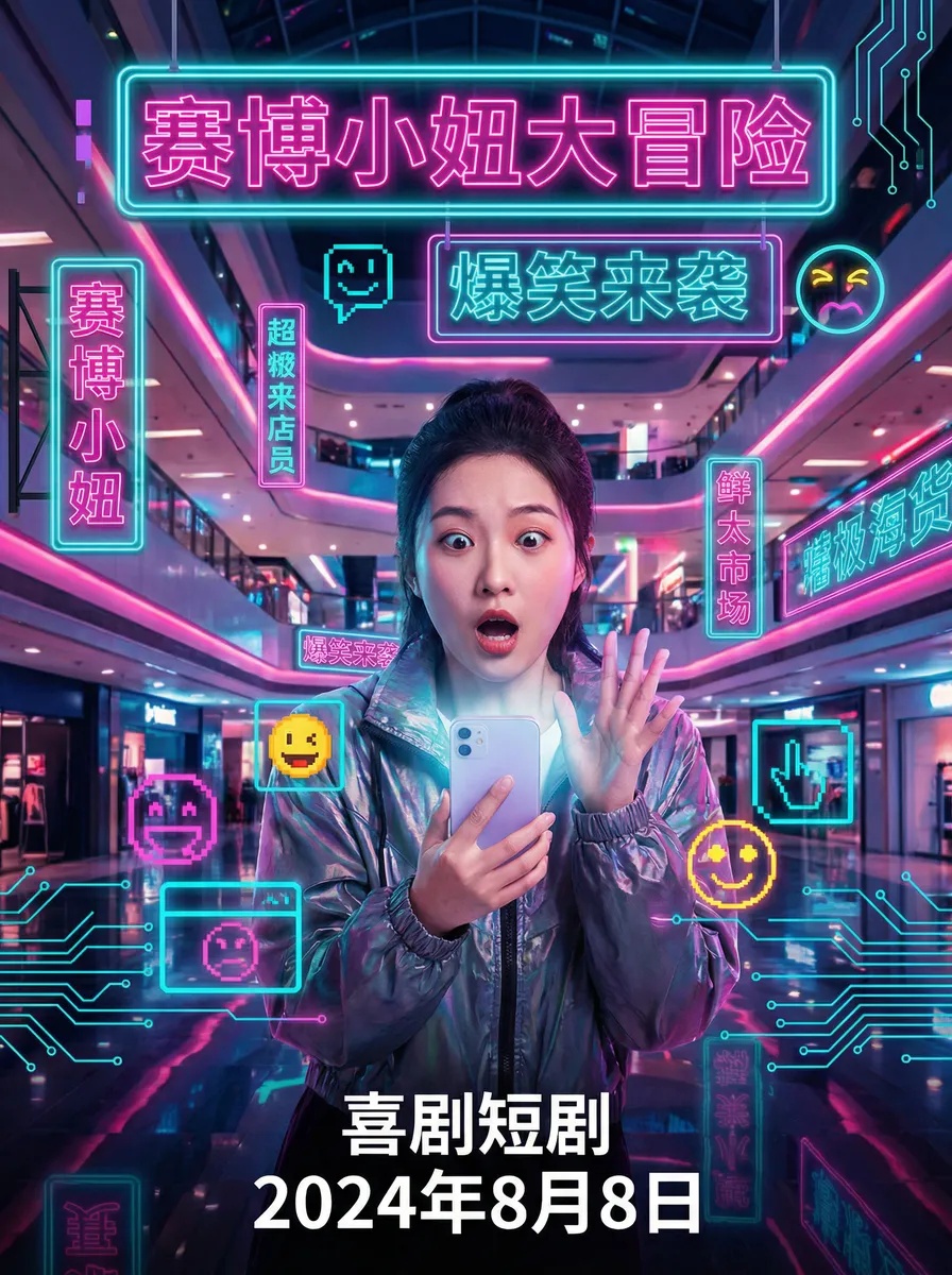 www.51黑料 搞笑喜剧短剧 - 赛博小妞大冒险海报